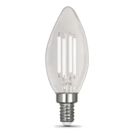 10W (100W Equivalent) Soft White (2700K) B10 Shape (E12 Base) Torpedo Tip Exposed White Filament Light Bulb (2-Pack)