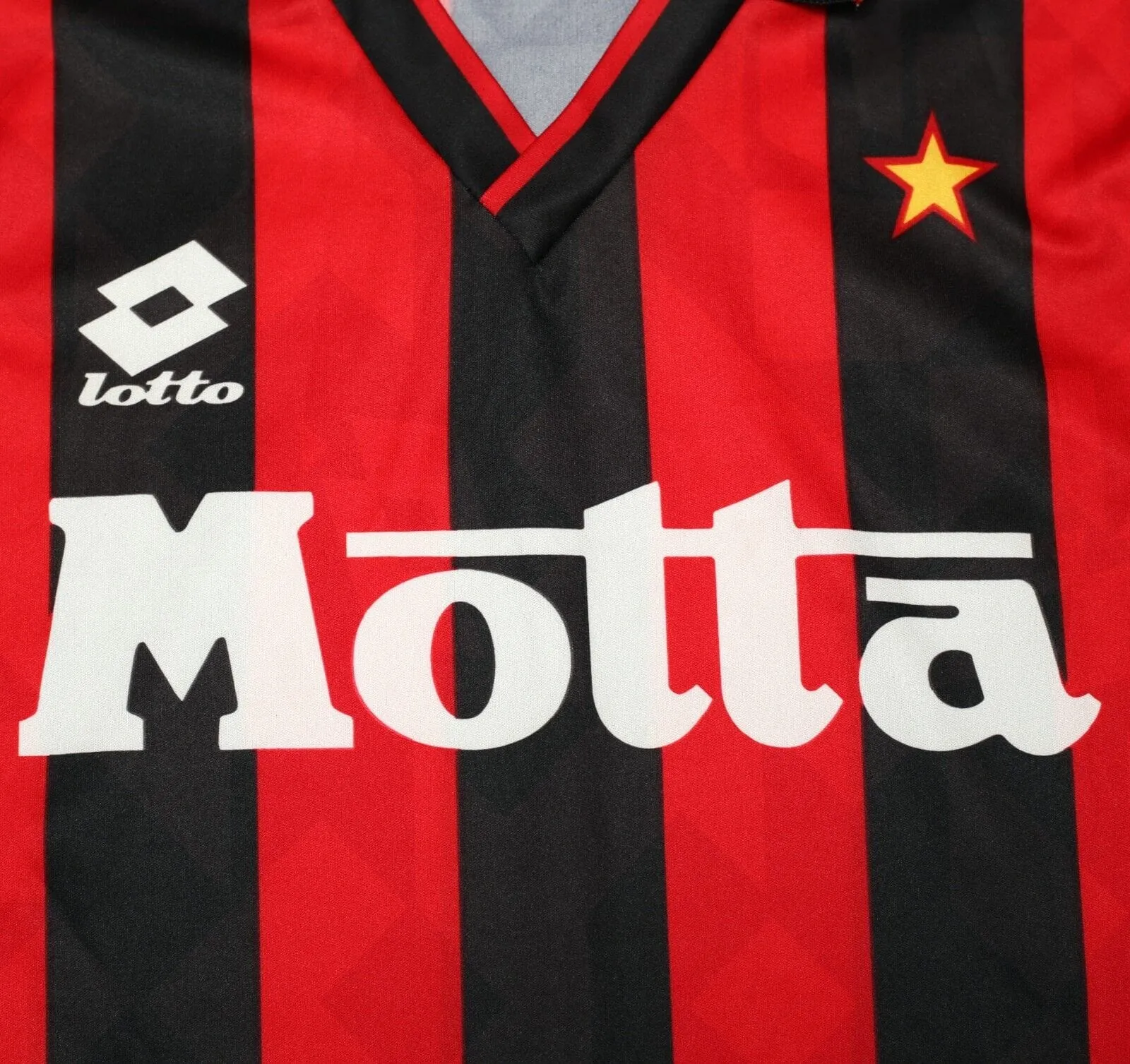 1993/94 AC MILAN Vintage Lotto Home Football Shirt Jersey (M)