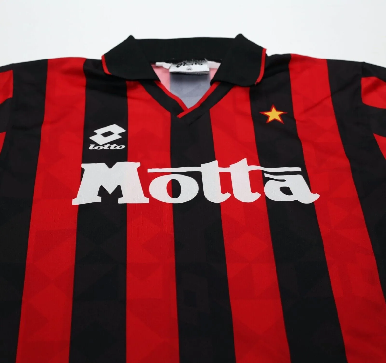 1993/94 AC MILAN Vintage Lotto Home Football Shirt Jersey (M)