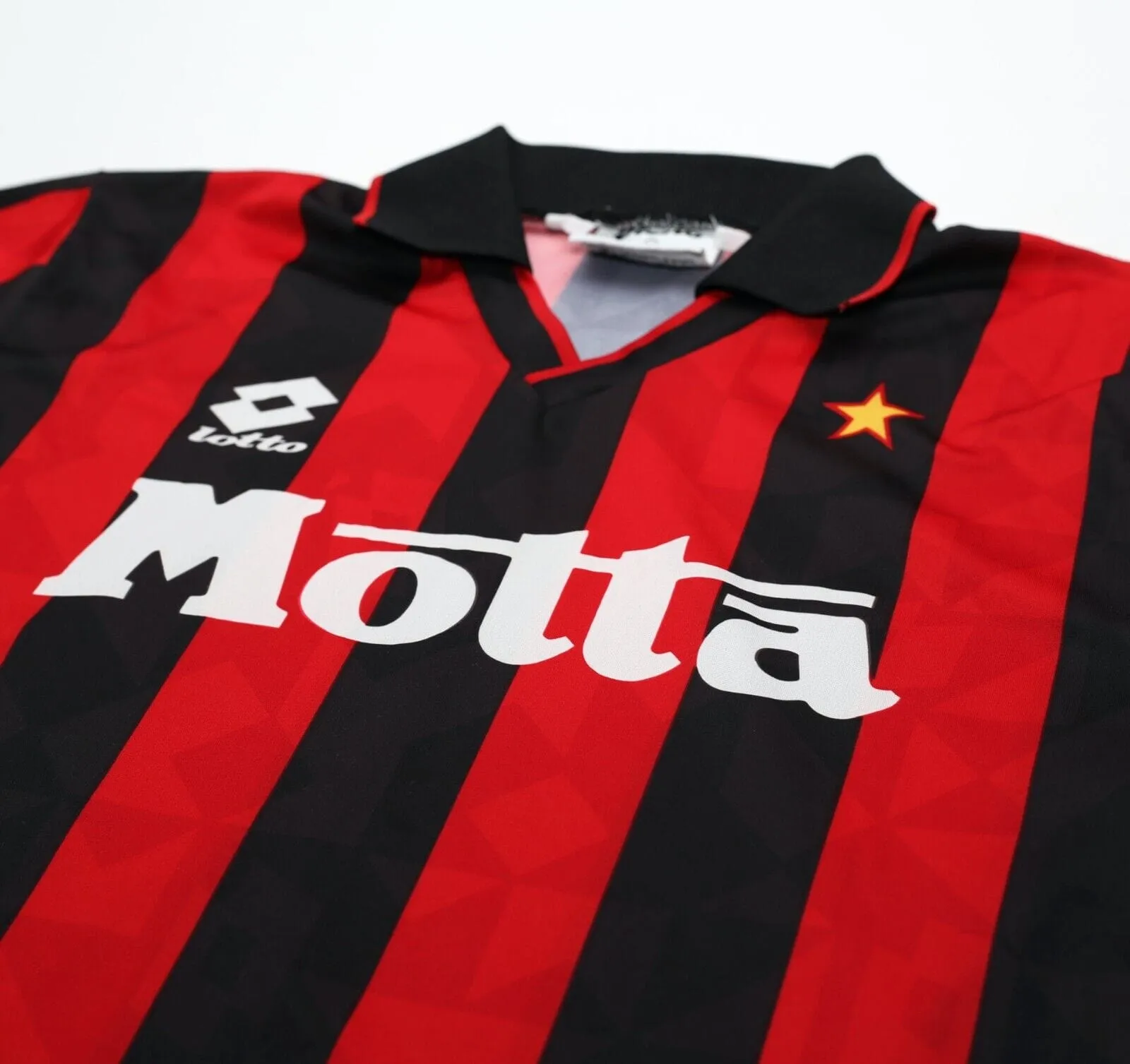 1993/94 AC MILAN Vintage Lotto Home Football Shirt Jersey (M)