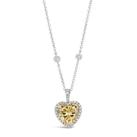 3 Carat Heart Shaped Necklace