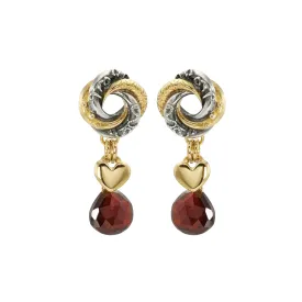 Algerian Loveknot Stone Drop Earrings