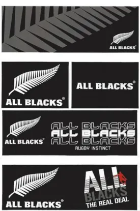 All Blacks Rugby Bumper Stickers or Decals