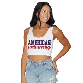 American University Crop Tank Top