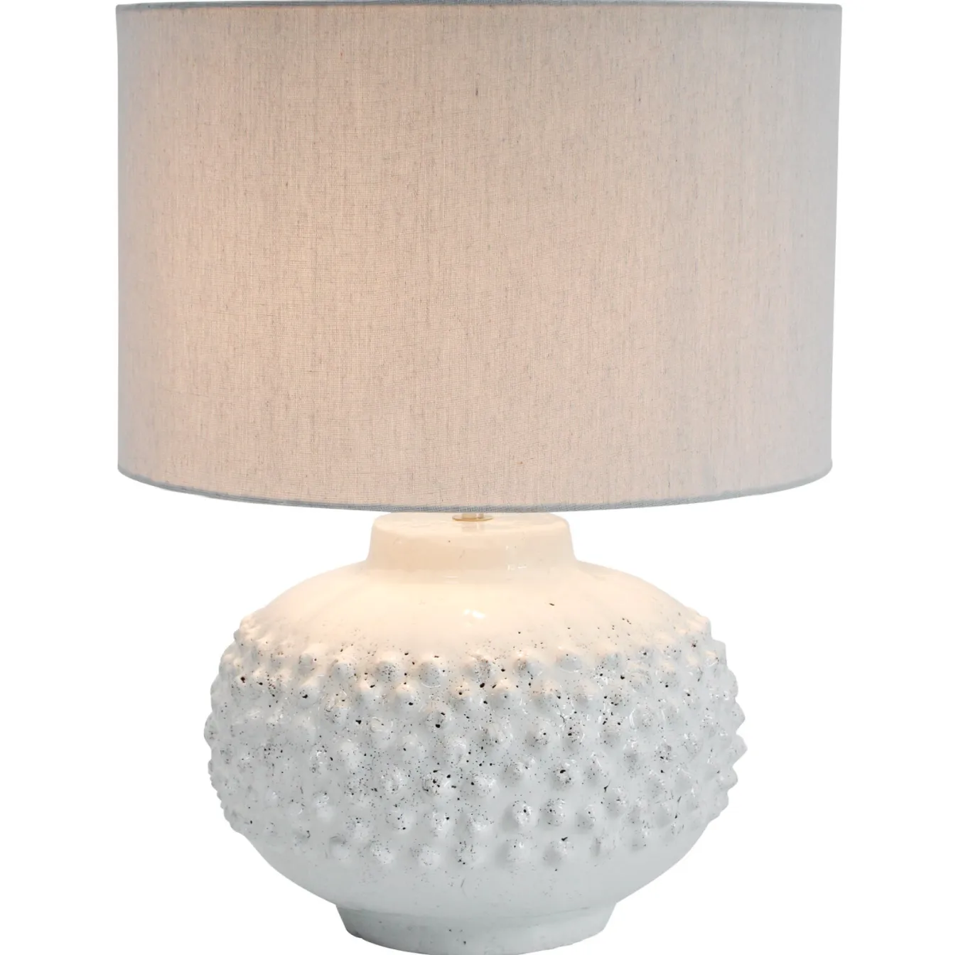 April Bobble Table Lamp with Cream Shade