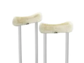 Arm Crutch Covers - Australian Made - Genuine Sheepskin