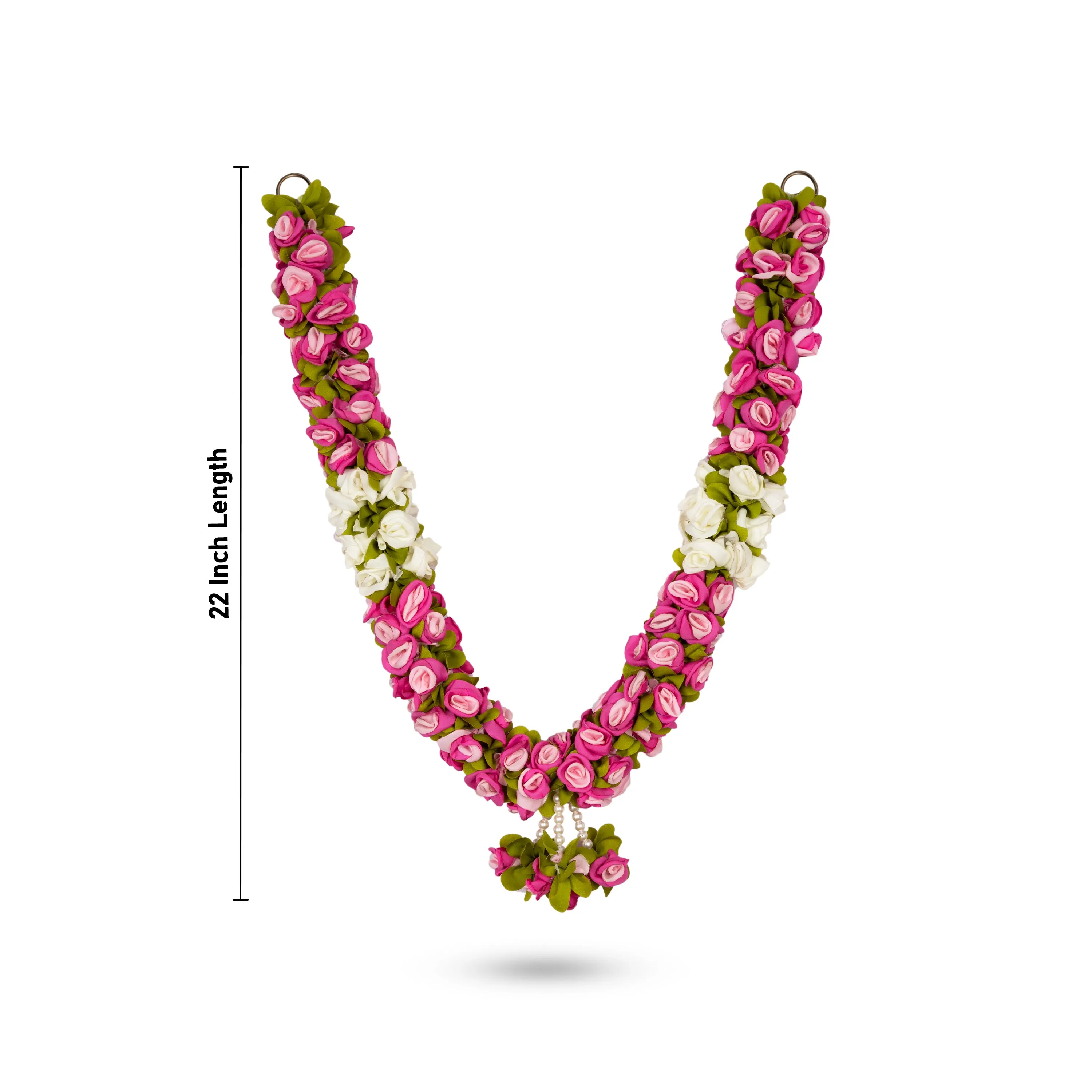 Artificial Garland  - Rose | Cloth Mala/ Artificial Mala for Photo Frame/ Assorted Design & Colour