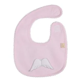 Baby Gi Girls Pink Angel Wings Bib