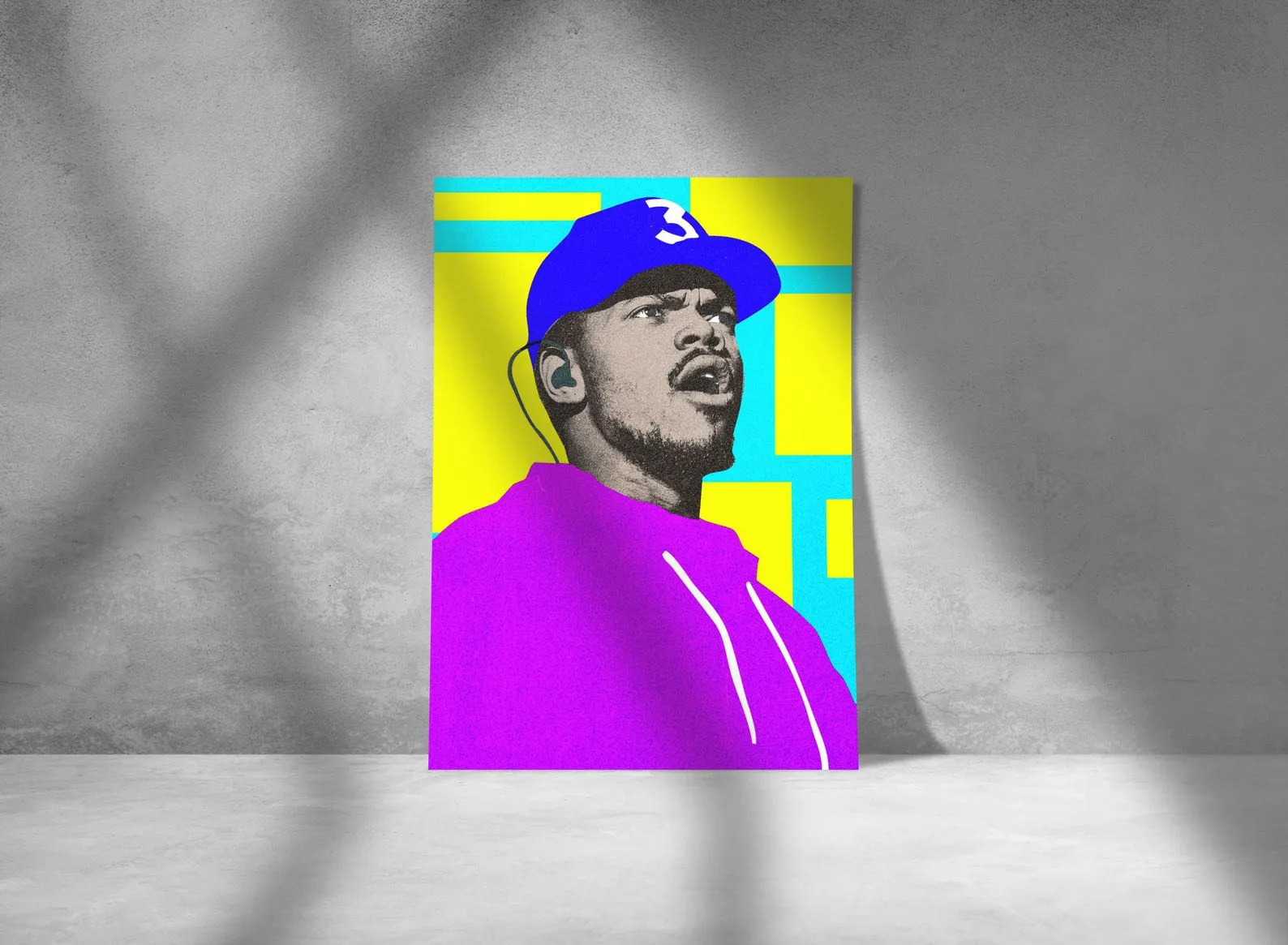 Chance The Rapper Poster, Custom Music Print, Music Poster, Custom Canvas, Home Decor, Wall Hangings, Chance Art