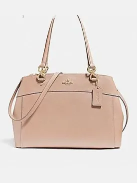 Coach Crossgrain Large Leather Brooke Carryall Bag Nude Pink F25926