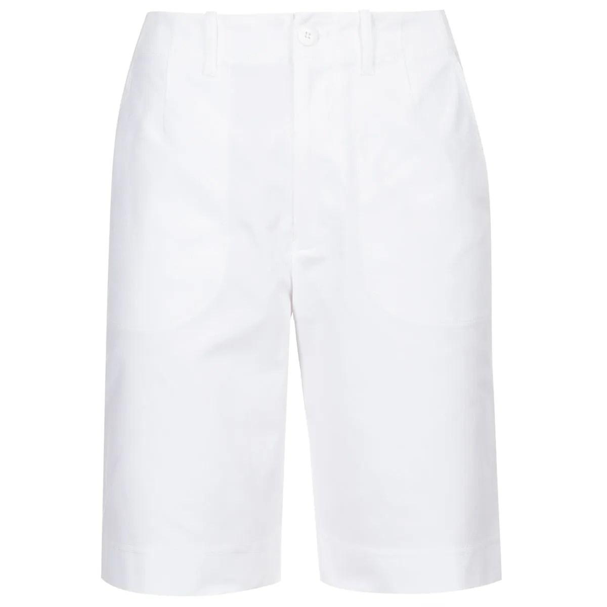 Cotton Canvas Babe Short in White