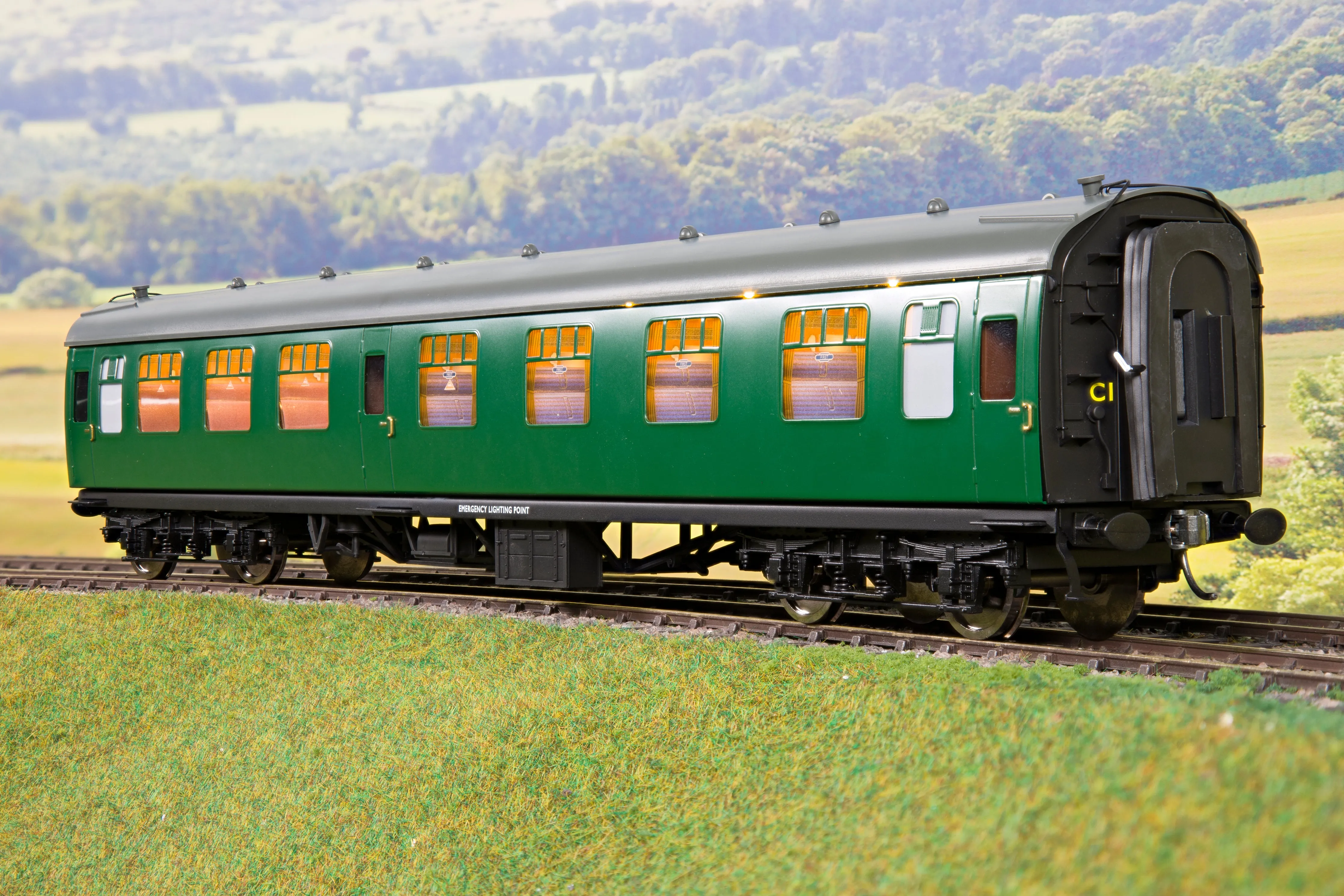 Darstaed D21-3-01 Finescale O Gauge BR Mk1 CK (Composite Corridor), SR Green