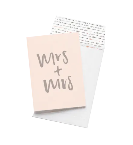 Emma Kate Co. Greeting Card - Mrs   Mrs