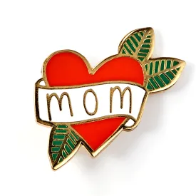 Enamel Pin - Mom Heart