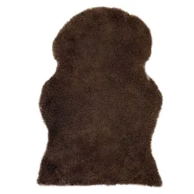 Espresso Brown Curly Wool Sheepskin Rugs