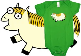 Fat Pony Baby Onesie