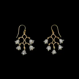 Fine Lily of the Valley Earrings - Chandelier Wire