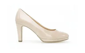 GABOR Nude Patent Court Shoe Splendid