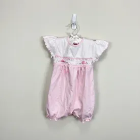 Hug Me First Smocked Pink Romper 18-24 Months