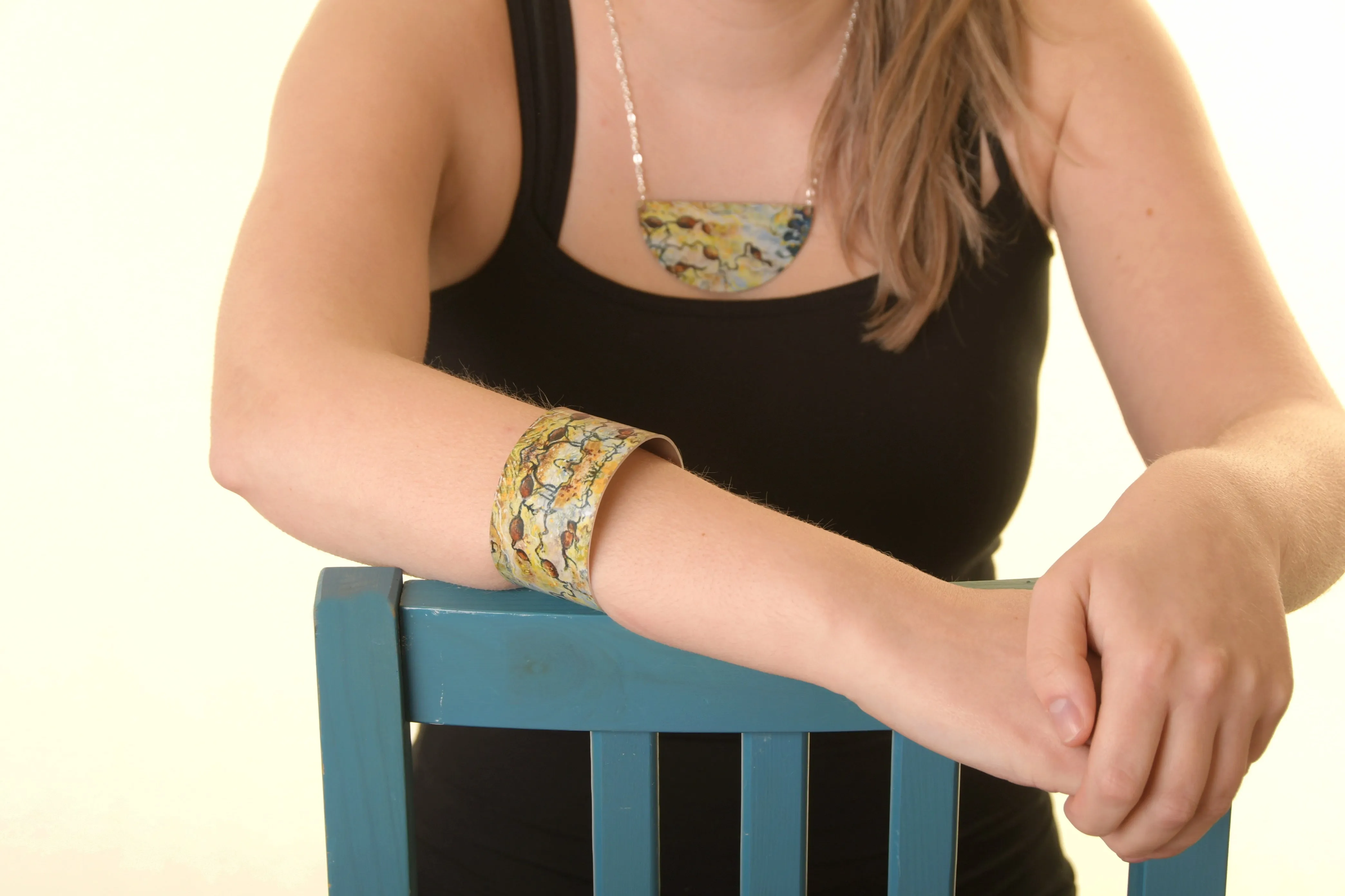 Jane Glue "Golden Rockpool" Cuff Bangle