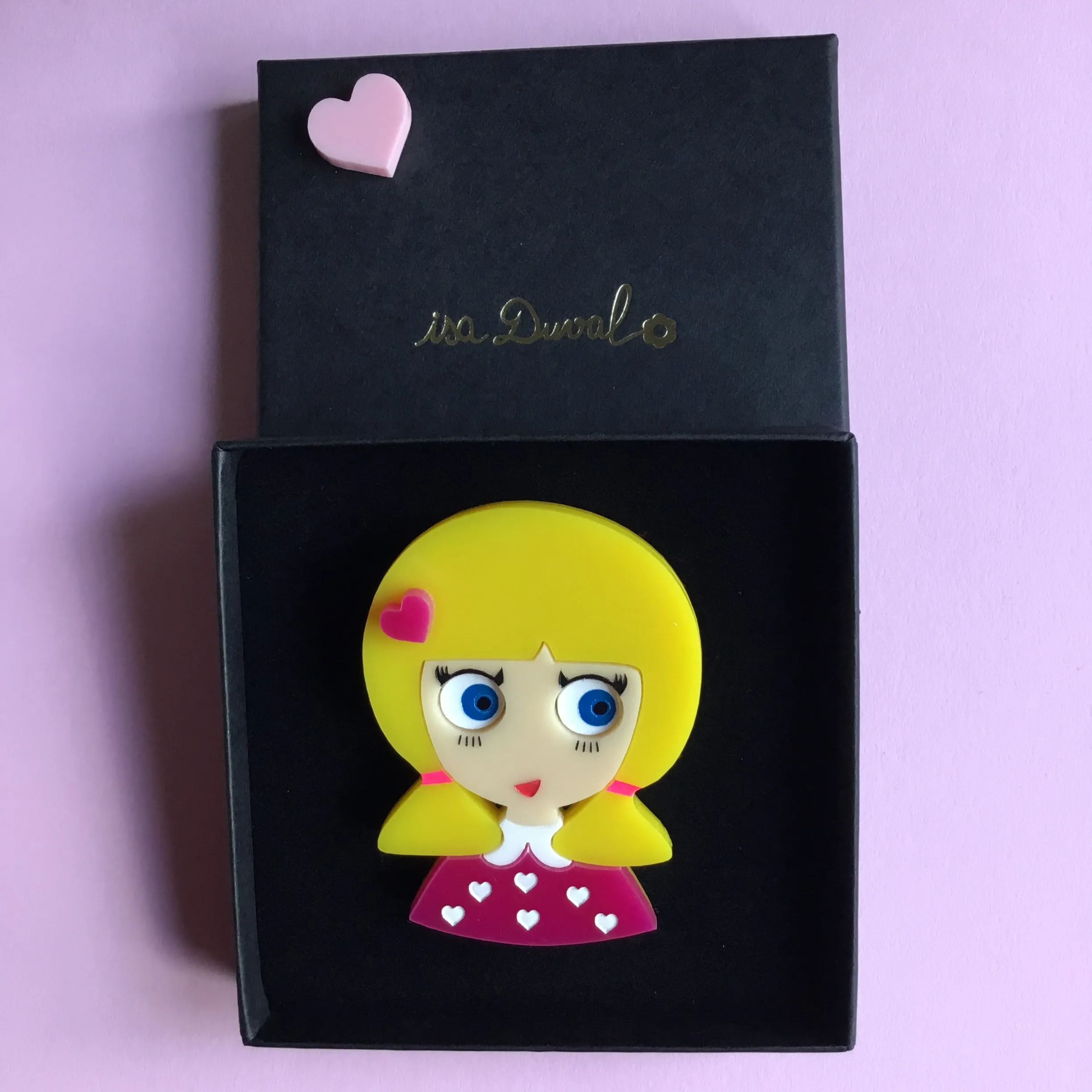 KATE Acrylic Brooch, Valentine's Day Numbered Edition x 20   10!