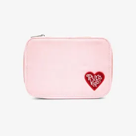 Large Pink Velvet Jewelry Case