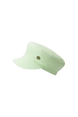 Maison Michel Soft New Abby Cap - Beige/ Green