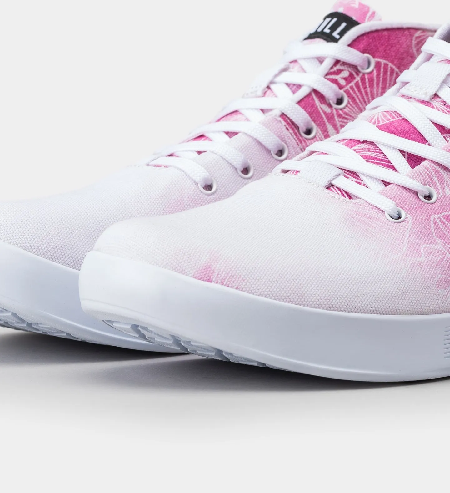 Men's Floral Mid Canvas Trainer