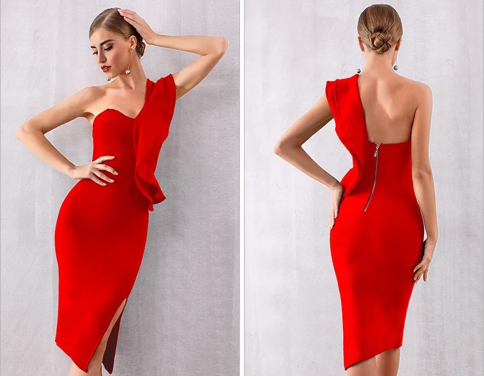 Mila One-Shoulder Cocktail Dress