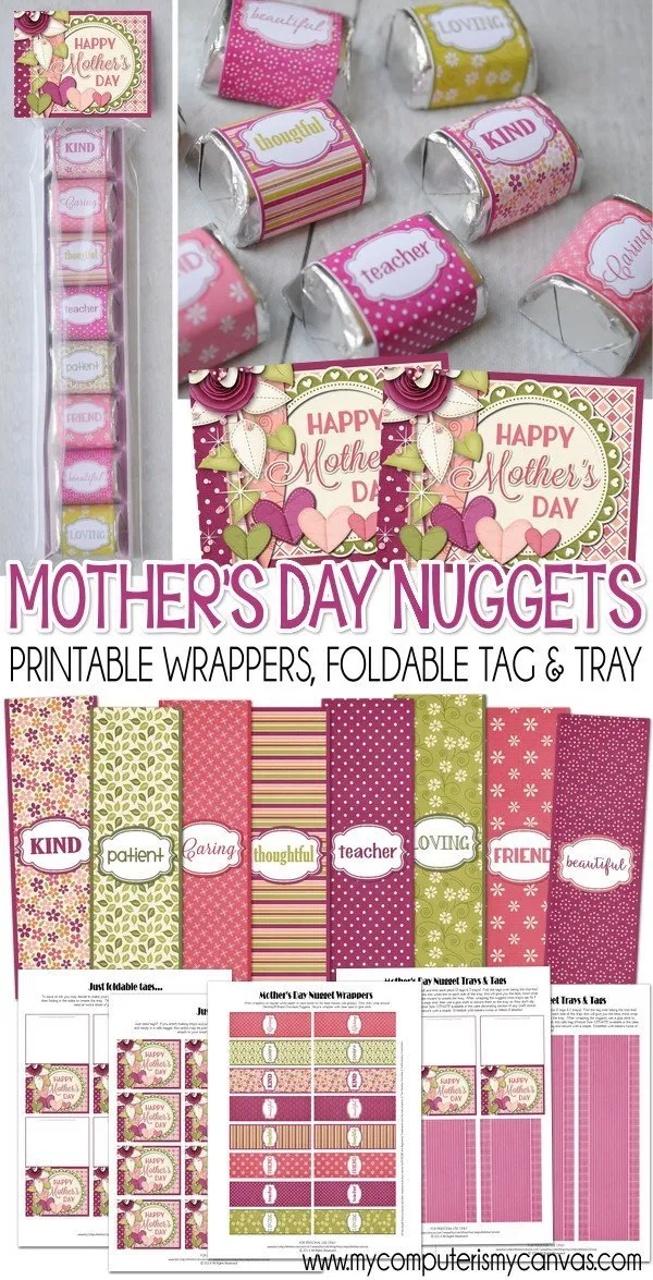 Mother's Day Nugget Wrappers PRINTABLE