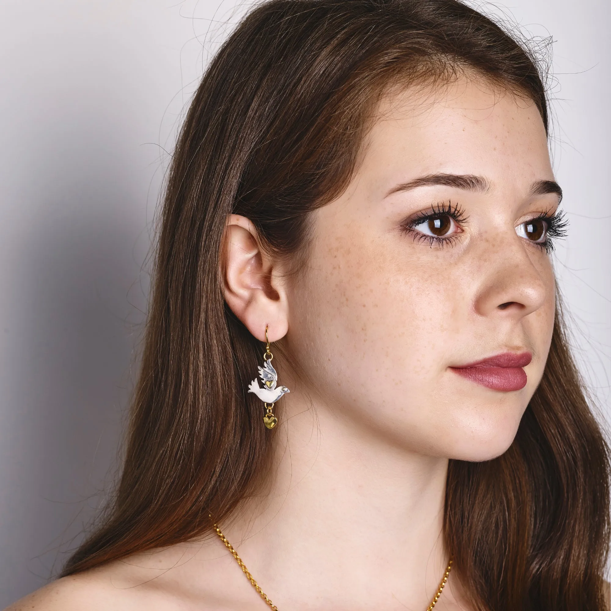 Paloma Heart Drop Earrings