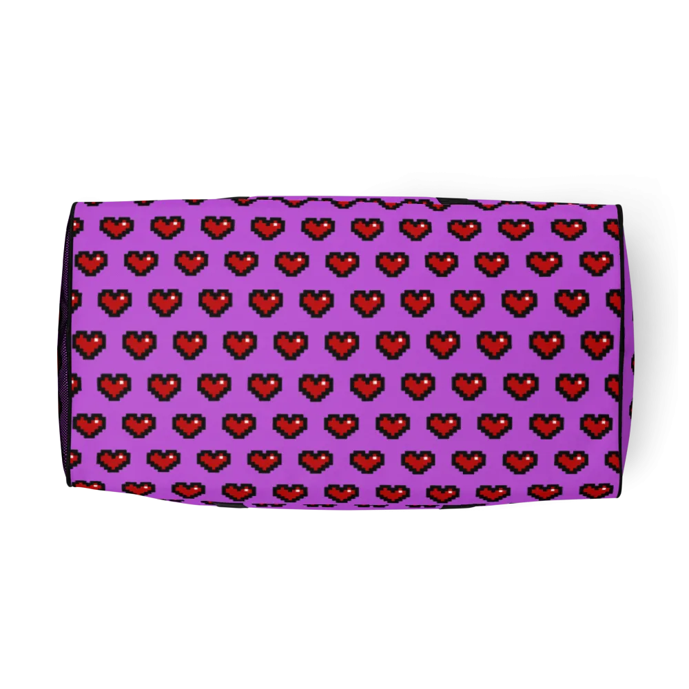 Pixel Hearts Duffle Bag