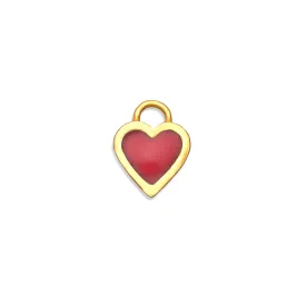 Red Classic Heart Charm