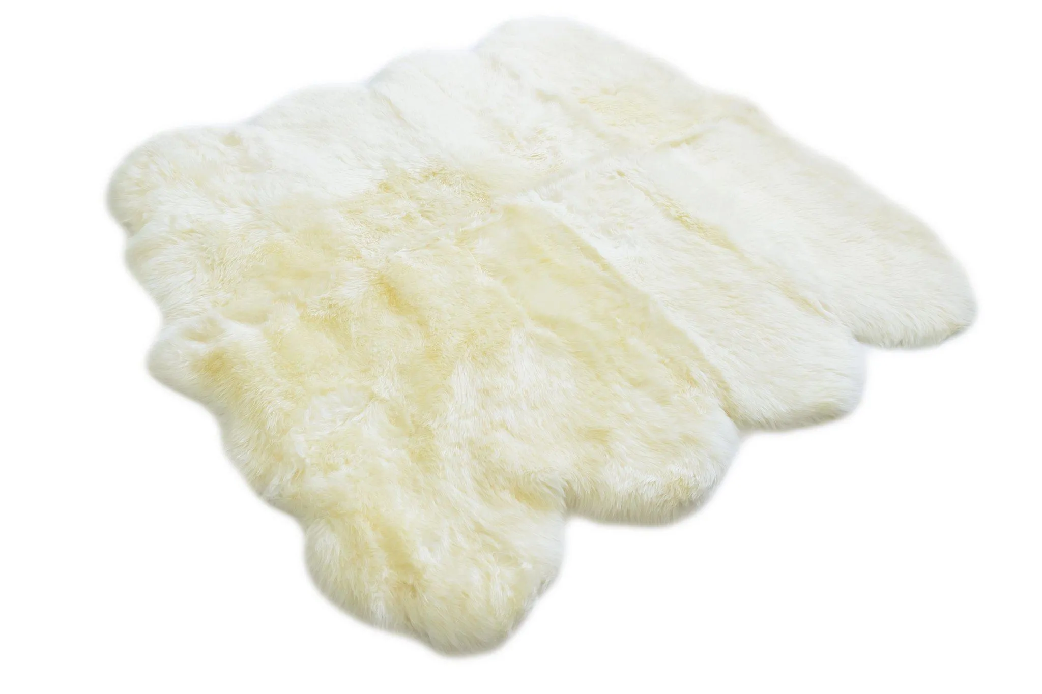 Sheepskin Rug - Ivory - Octo Sized (180x180cm) - Australian Made - Long Wool Merino Sheepskin