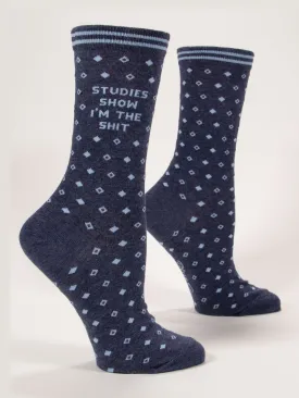 Studies Show I'm The Shit W-Crew Socks