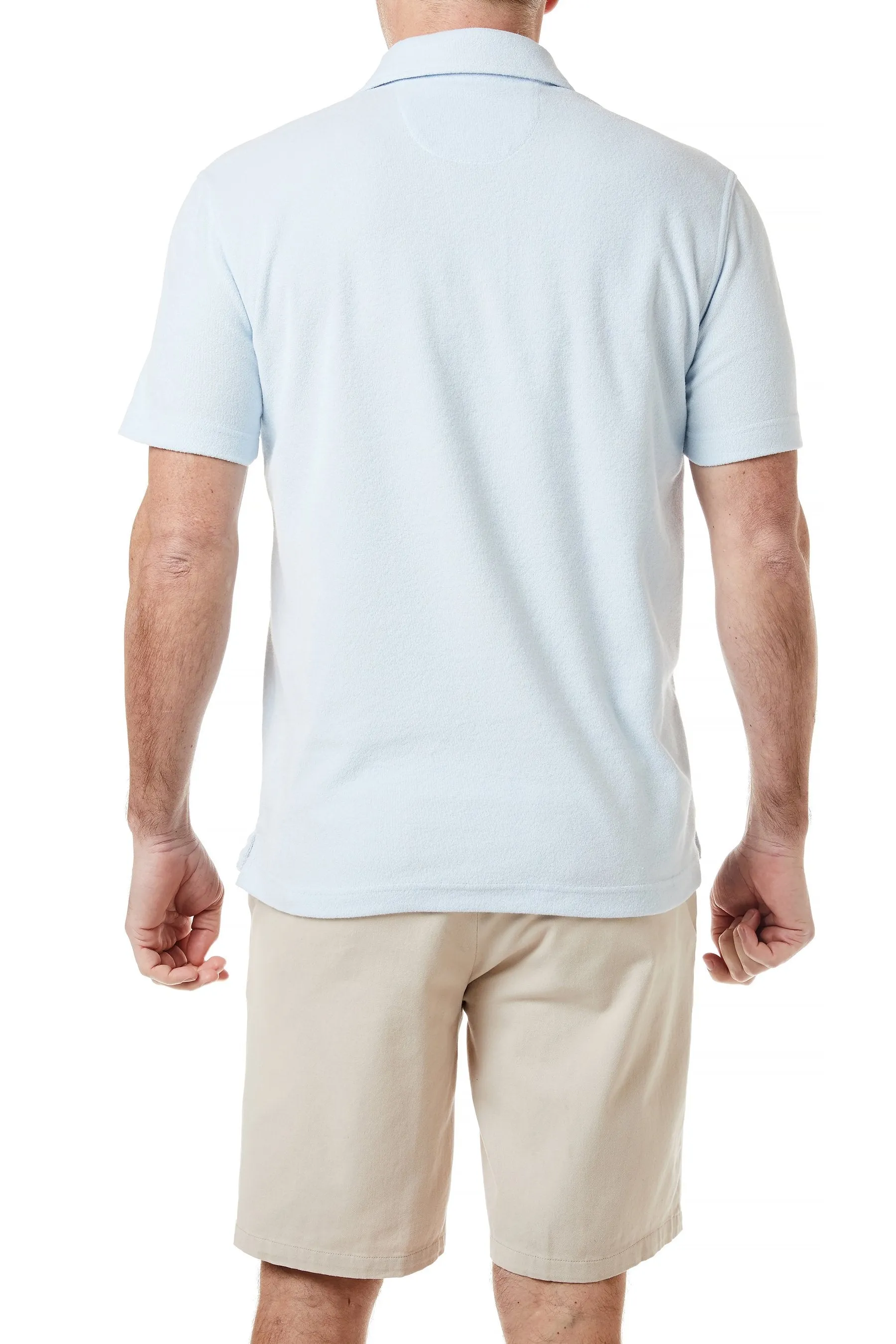 Terry Cloth Polo Sky Blue