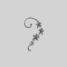 THORA. Climbing Ivy Ear Stud - Silver