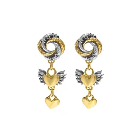 Triple Drop Algerian Loveknot Earrings